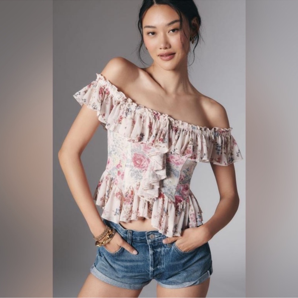 NWT Anthropologie Off The Shoulder Top